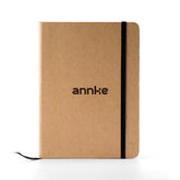 Minimalist Kraft Paper Notebook with Elastic Band – Vintage Aesthetic Journal for Students, Writers, and Office Use – Hardcover Travel Diary, Meeting Notes Pad, 80 Sheets – A5 Size
